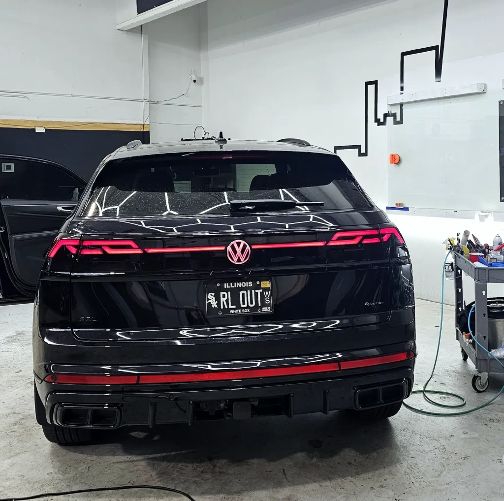 Volkswagen Atlas rear after a paint protection film installation